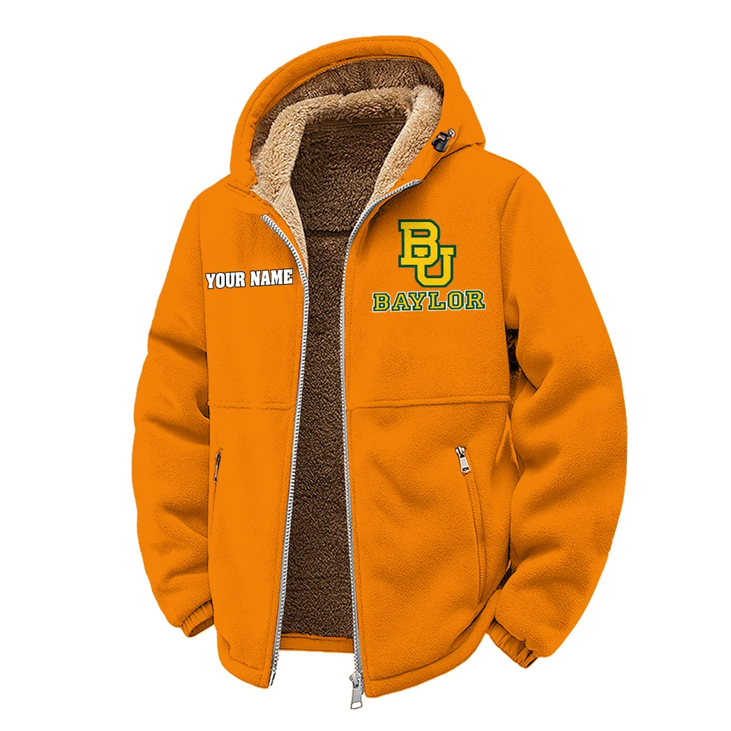 The Bear Nation Winter Fleece Jacket, High-Performance Trail Jacket HVN1454BB - Orange - Image 2
