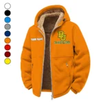 The Bear Nation Winter Fleece Jacket, High-Performance Trail Jacket HVN1454BB - Orange
