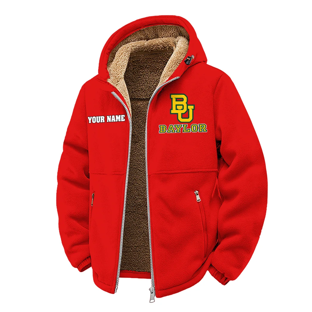 The Bear Nation Winter Fleece Jacket, High-Performance Trail Jacket HVN1454BB - red - Image 2