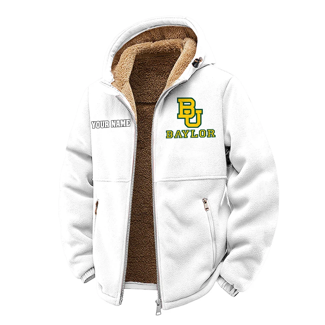 The Bear Nation Winter Fleece Jacket, High-Performance Trail Jacket HVN1454BB - White - Image 2