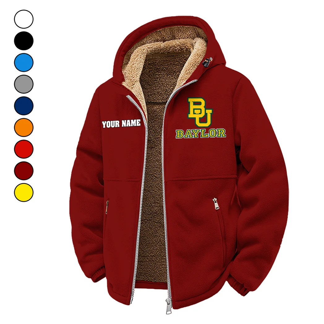 The Bear Nation Winter Fleece Jacket, High-Performance Trail Jacket HVN1454BB - Wine