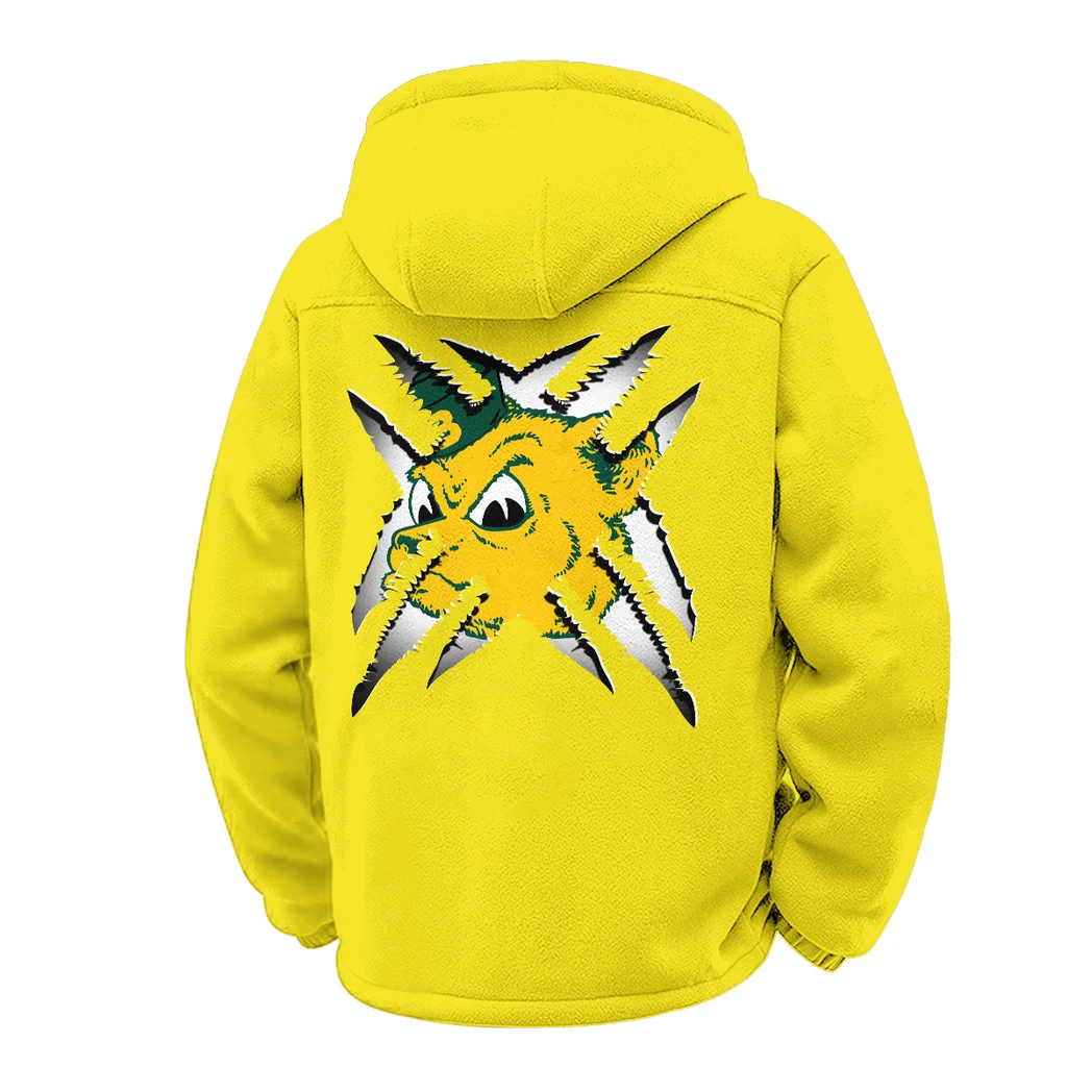 The Bear Nation Winter Fleece Jacket, High-Performance Trail Jacket HVN1454BB - Yellow - Image 3