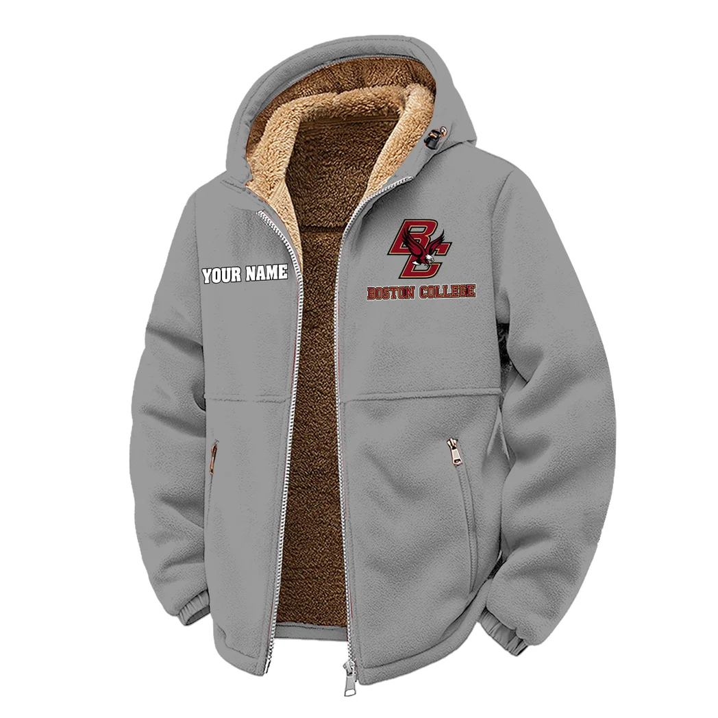 The Boston Force Winter Fleece Jacket, Dynamic Winter Training Top HVN1454BC - Grey - Image 2