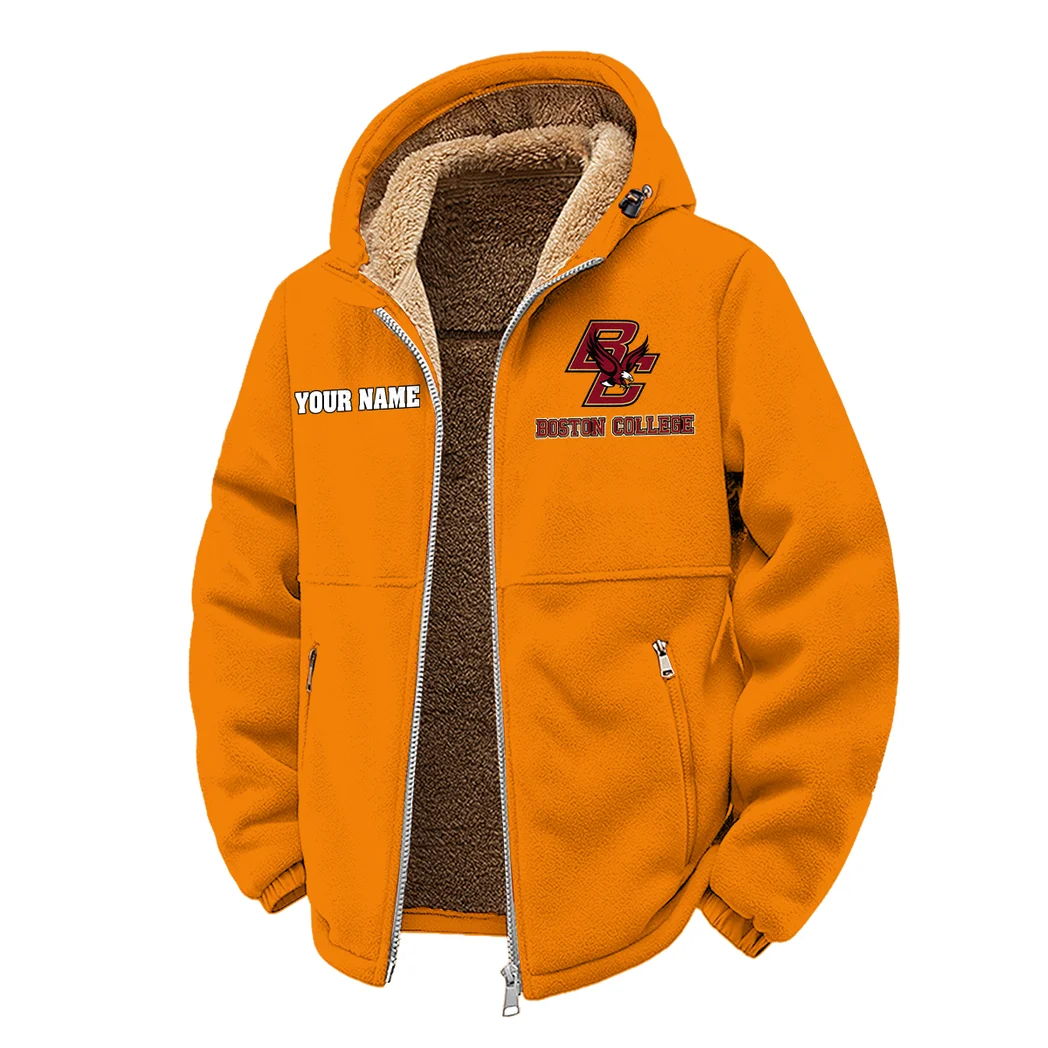 The Boston Force Winter Fleece Jacket, Dynamic Winter Training Top HVN1454BC - Orange - Image 2