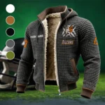 The Bowling Green Fleece-Lined Hooded Jacket, Wind-Blocker Insulated Hoody HVN1454BG - Grey