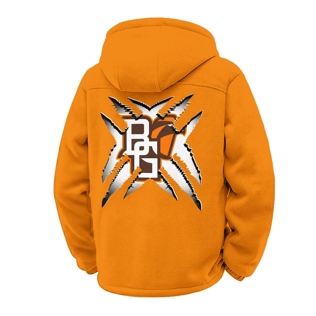 The Bowling Green Winter Fleece Jacket, Multi-Sport Winter Layer HVN1454BG - Orange - Image 3