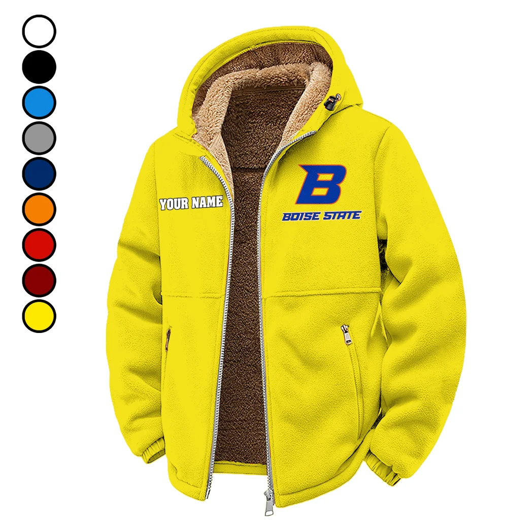 The Blue and Orange Winter Fleece Jacket, Technical Mid-Layer Jacket HVN1454BS - Yellow