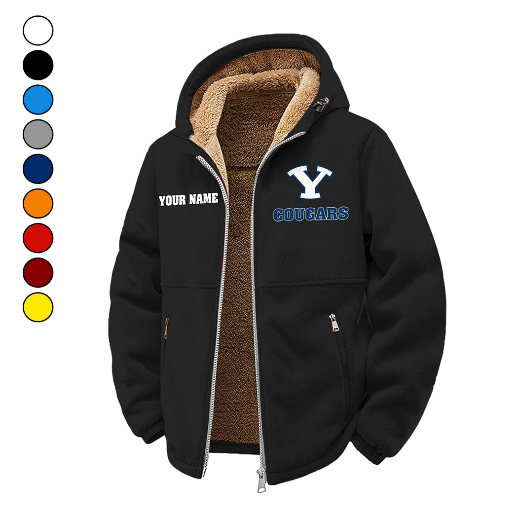 The Cougars Winter Fleece Jacket, Snow-Ready Active Fleece HVN1454BY - Black
