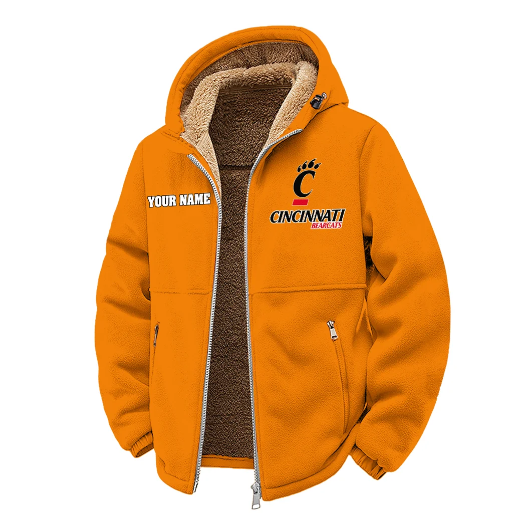 The Cincy Ambush Winter Fleece Jacket, All-Mountain Sport Jacket HVN1454CB - Orange - Image 2