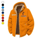 The Cincy Ambush Winter Fleece Jacket, All-Mountain Sport Jacket HVN1454CB - Orange