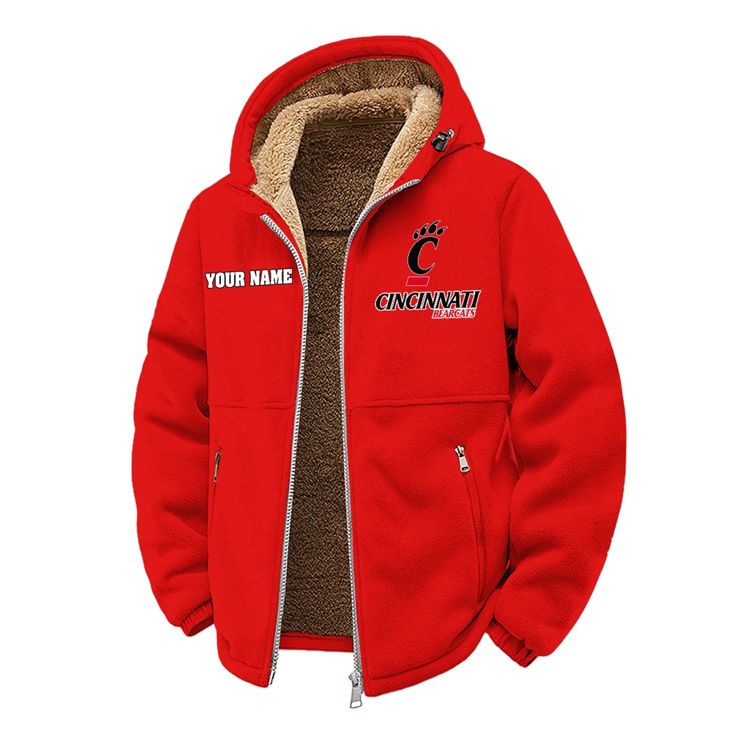 The Cincy Ambush Winter Fleece Jacket, All-Mountain Sport Jacket HVN1454CB - red - Image 2