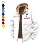 The Cincy Ambush Winter Fleece Jacket, All-Mountain Sport Jacket HVN1454CB - White