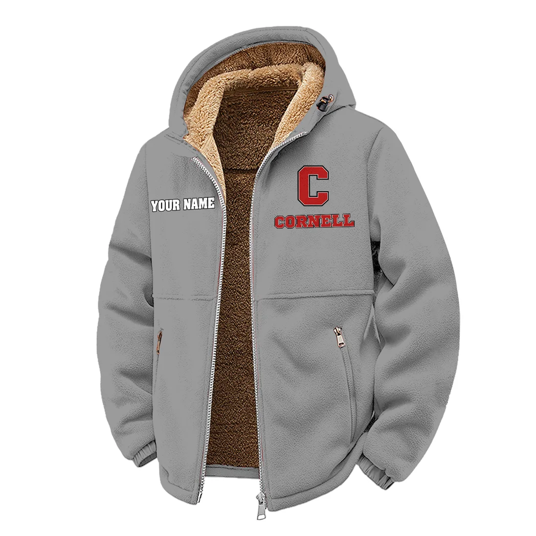 The Ivy League Winter Fleece Jacket, Ski & Snowboard Mid-Layer HVN1454CB - Grey - Image 2