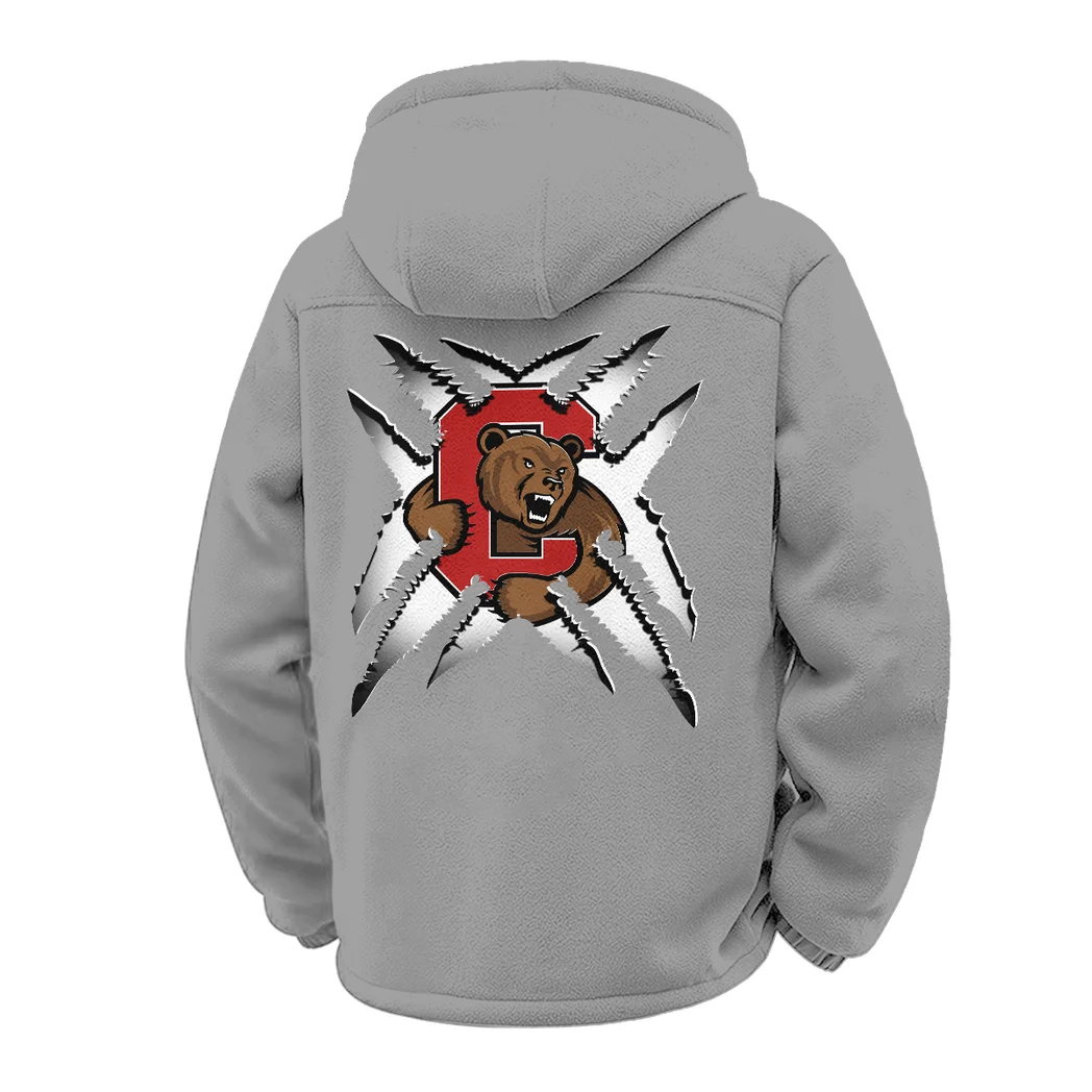 The Ivy League Winter Fleece Jacket, Ski & Snowboard Mid-Layer HVN1454CB - Grey - Image 3