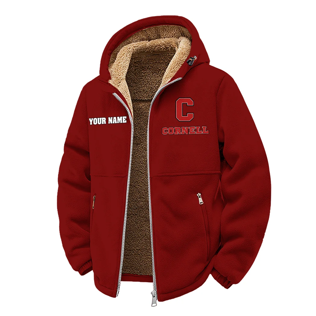 The Ivy League Winter Fleece Jacket, Ski & Snowboard Mid-Layer HVN1454CB - Wine - Image 2