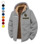 The Buffaloes Winter Fleece Jacket, Cold Weather Hiking Fleece HVN1454CB - Grey