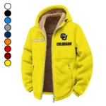 The Buffaloes Winter Fleece Jacket, Cold Weather Hiking Fleece HVN1454CB - Yellow