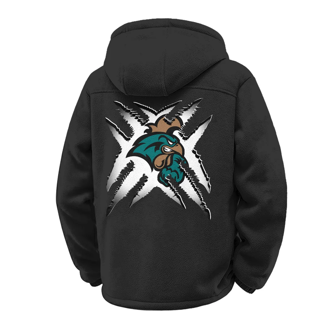 Coastal Carolina Winter Fleece Jacket, Winter Endurance Jacket HVN1454CC - Black - Image 3