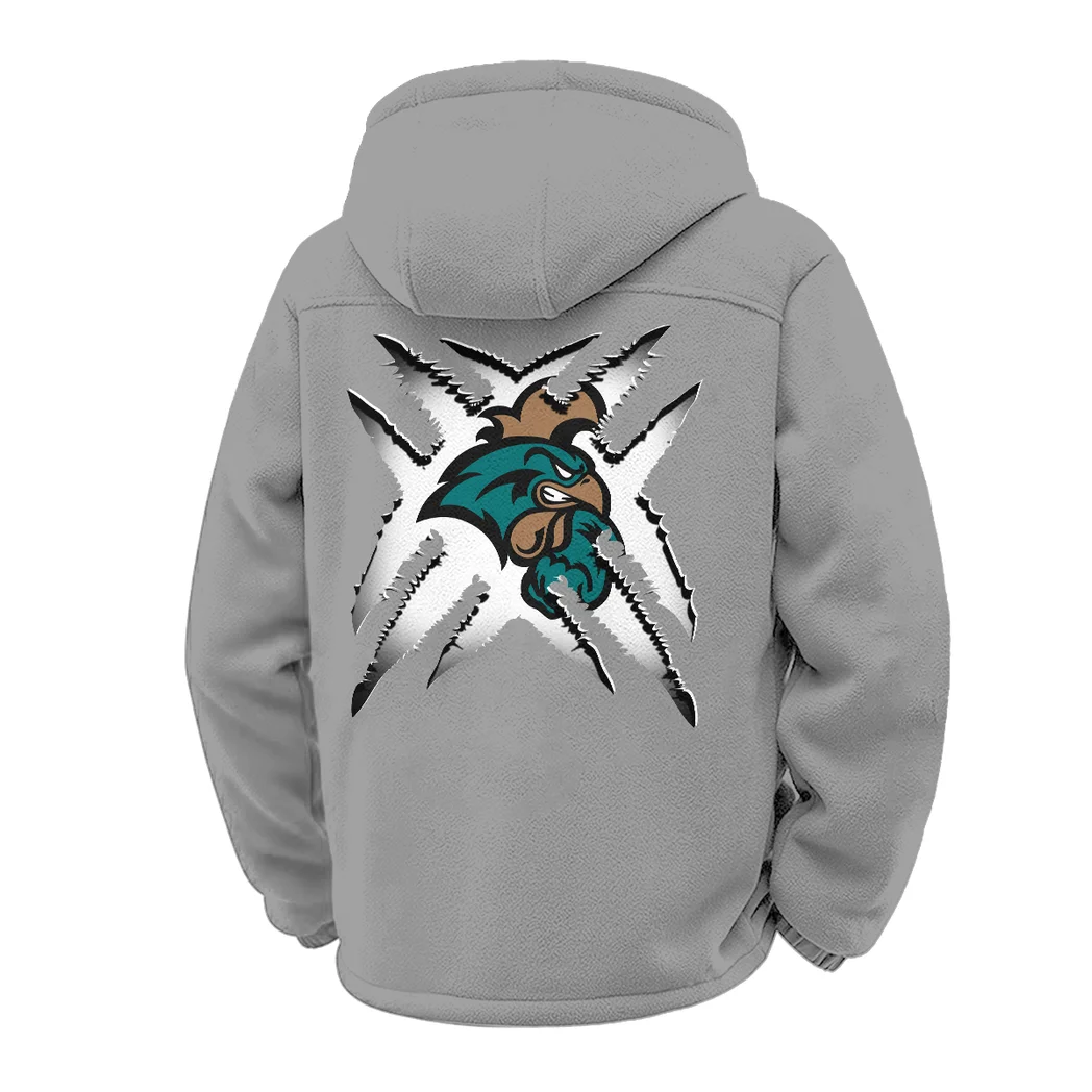 Coastal Carolina Winter Fleece Jacket, Winter Endurance Jacket HVN1454CC - Grey - Image 3