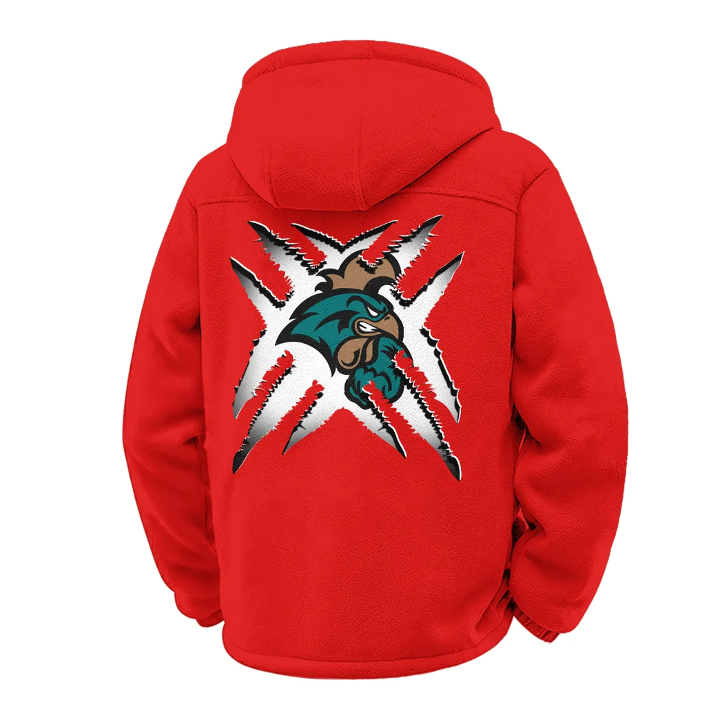 Coastal Carolina Winter Fleece Jacket, Winter Endurance Jacket HVN1454CC - red - Image 3