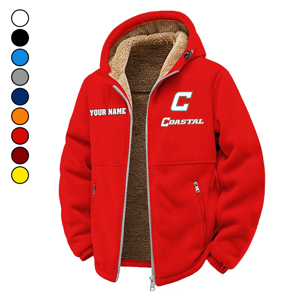 Coastal Carolina Winter Fleece Jacket, Winter Endurance Jacket HVN1454CC - red