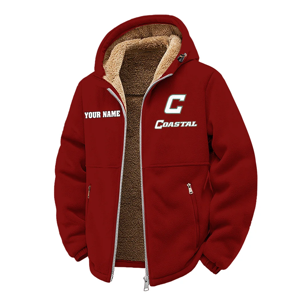 Coastal Carolina Winter Fleece Jacket, Winter Endurance Jacket HVN1454CC - Wine - Image 2