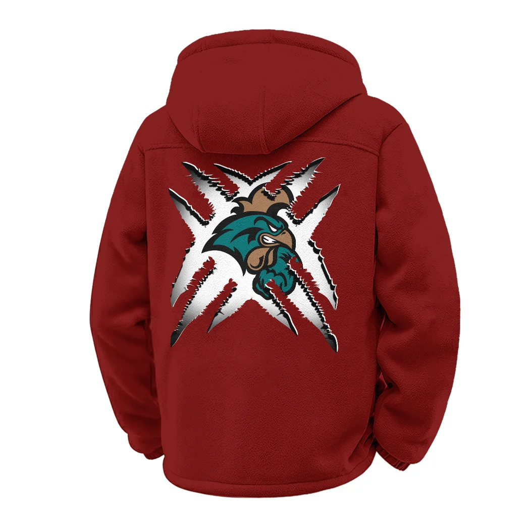 Coastal Carolina Winter Fleece Jacket, Winter Endurance Jacket HVN1454CC - Wine - Image 3