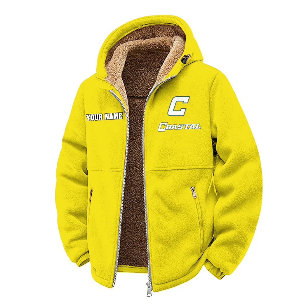 Coastal Carolina Winter Fleece Jacket, Winter Endurance Jacket HVN1454CC - Yellow - Image 2