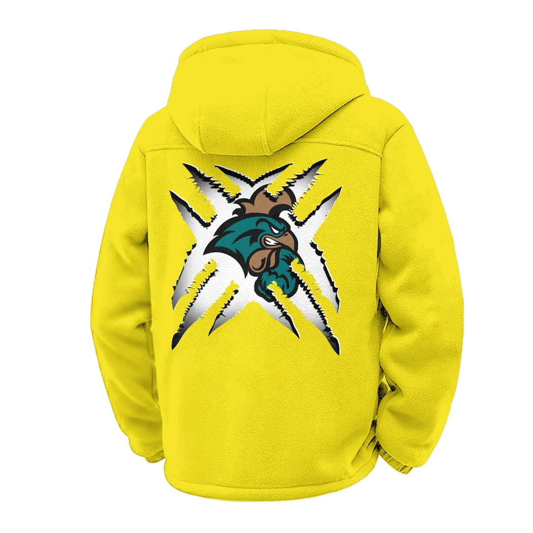 Coastal Carolina Winter Fleece Jacket, Winter Endurance Jacket HVN1454CC - Yellow - Image 3