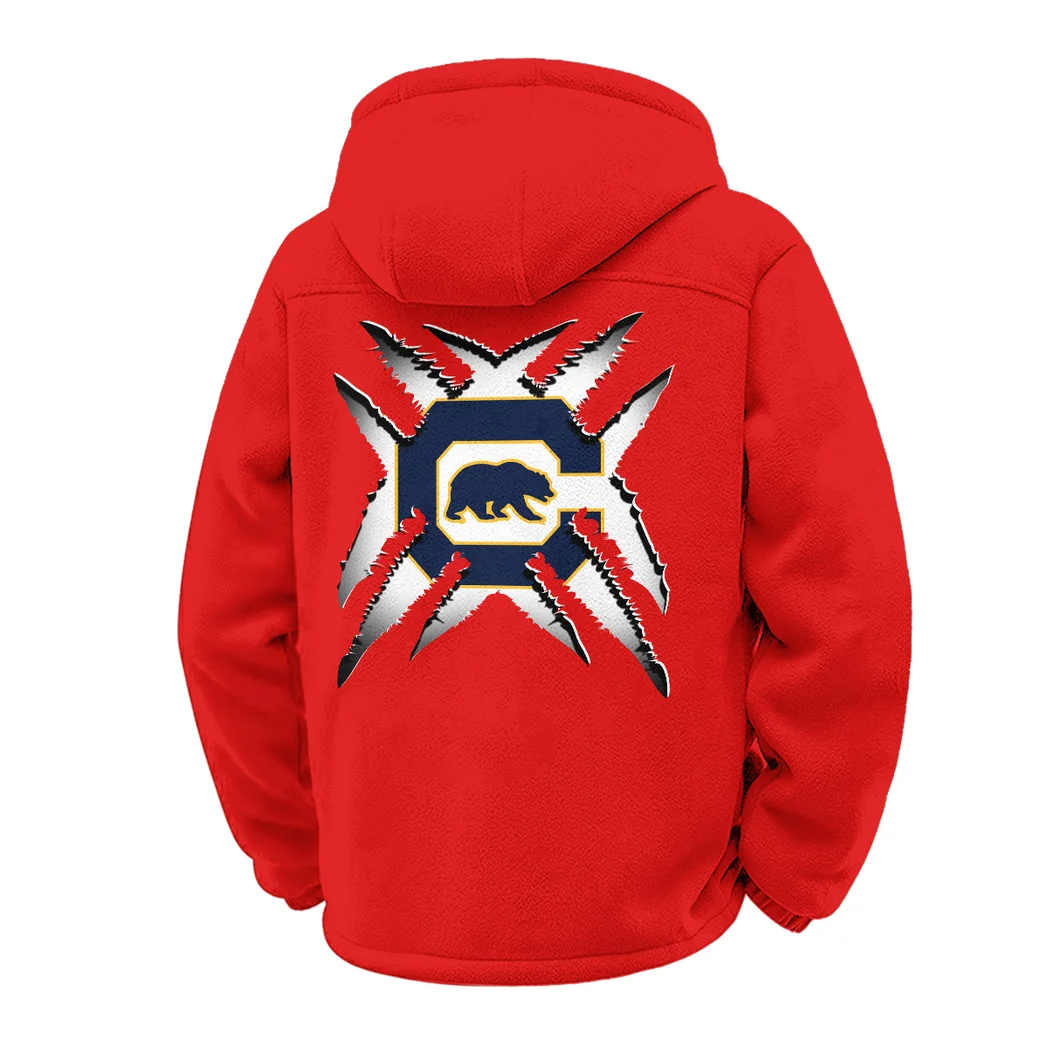 The Cal Ambush Winter Fleece Jacket, Ultra-Soft Fleece Shell HVN1454CG - red - Image 3