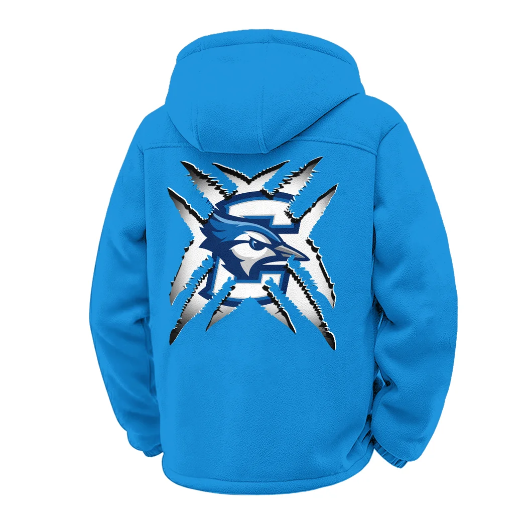 The Bluejays Winter Fleece Jacket, Cross-Training Thermal Zip HVN1454CR - cyan - Image 3