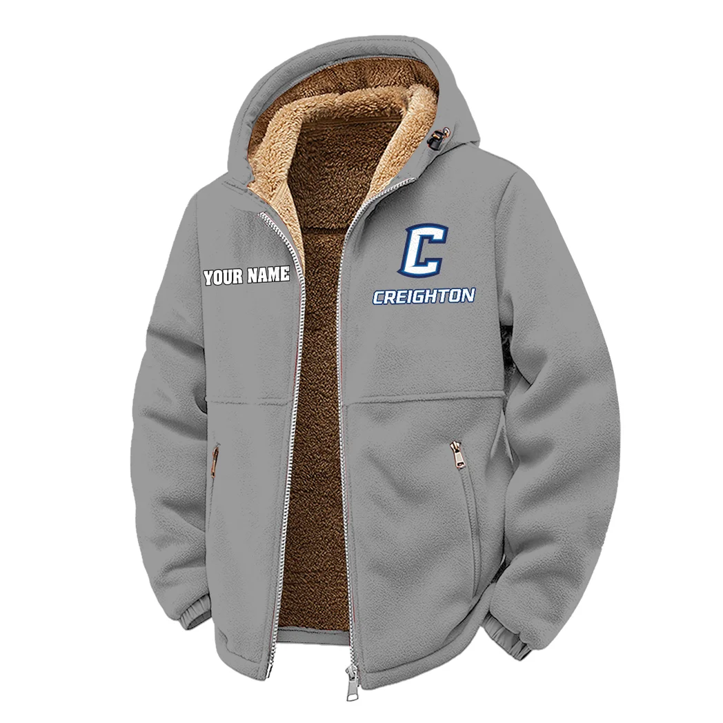 The Bluejays Winter Fleece Jacket, Cross-Training Thermal Zip HVN1454CR - Grey - Image 2
