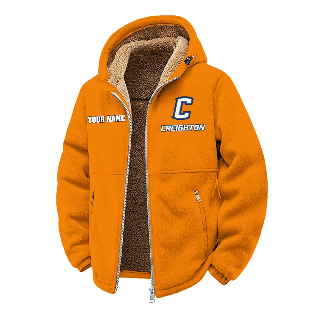 The Bluejays Winter Fleece Jacket, Cross-Training Thermal Zip HVN1454CR - Orange - Image 2
