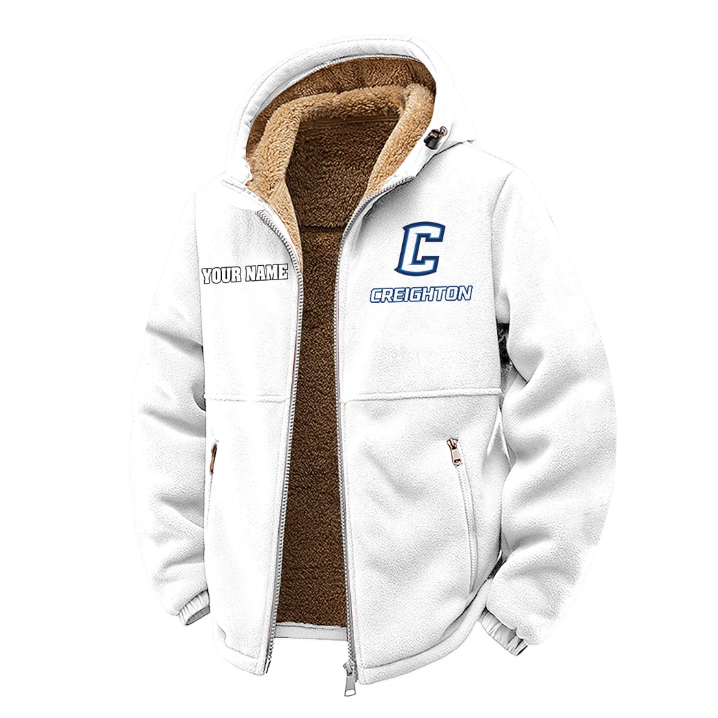 The Bluejays Winter Fleece Jacket, Cross-Training Thermal Zip HVN1454CR - White - Image 2