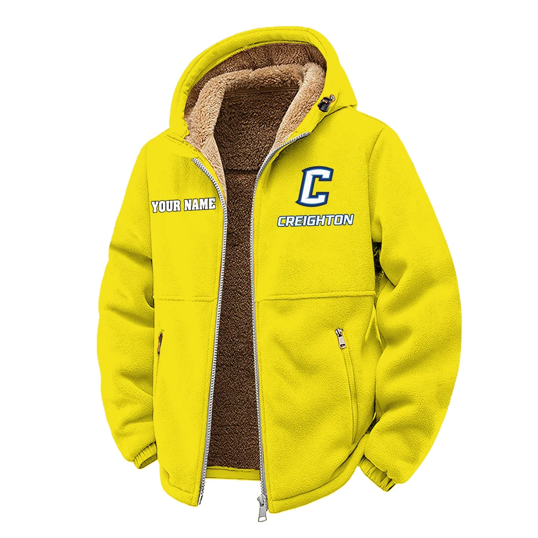 The Bluejays Winter Fleece Jacket, Cross-Training Thermal Zip HVN1454CR - Yellow - Image 2