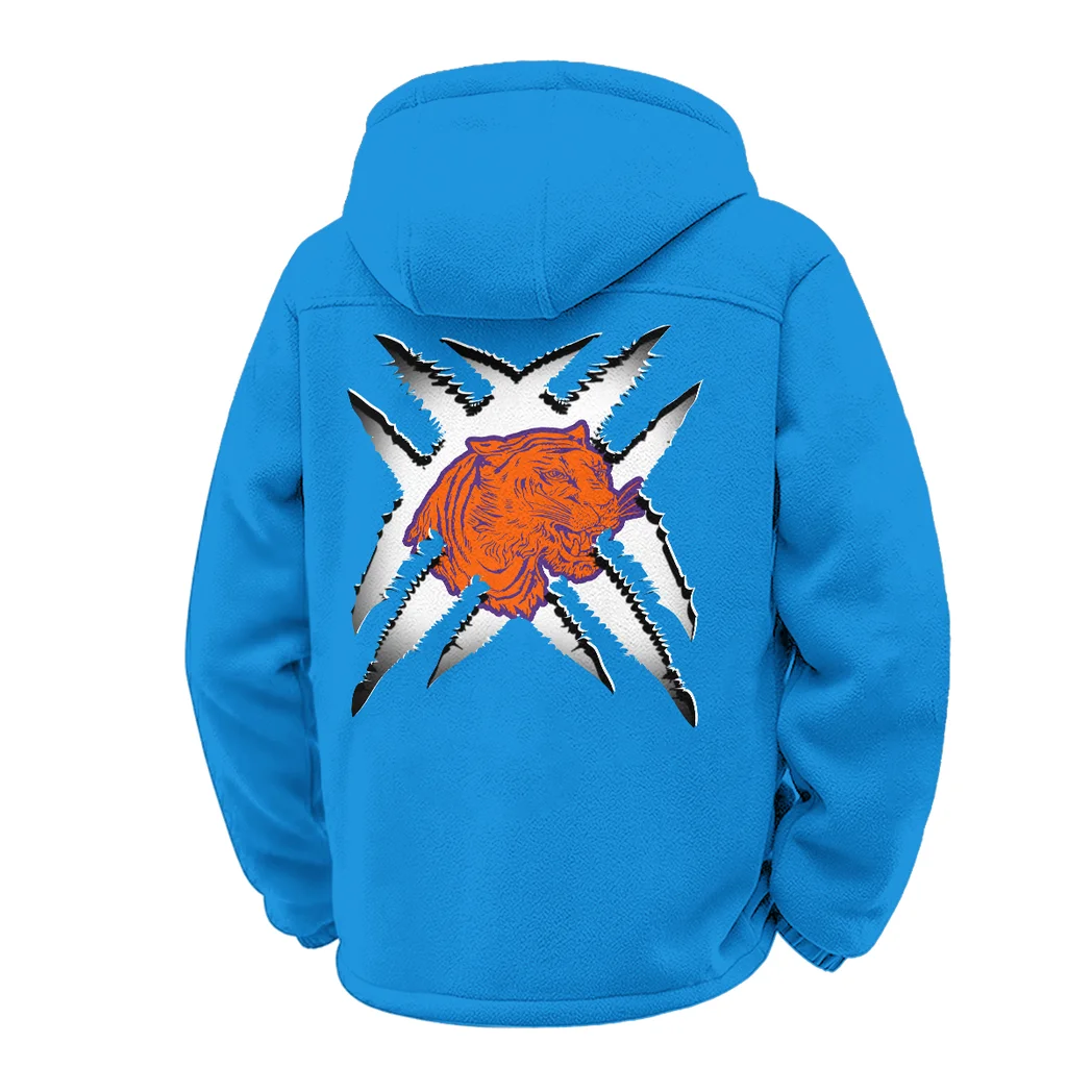 Death Valley Winter Fleece Jacket, Heavyweight Plush Fleece HVN1454CT - cyan - Image 3
