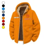 Death Valley Winter Fleece Jacket, Heavyweight Plush Fleece HVN1454CT - Orange