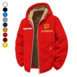 Death Valley Winter Fleece Jacket, Heavyweight Plush Fleece HVN1454CT - red
