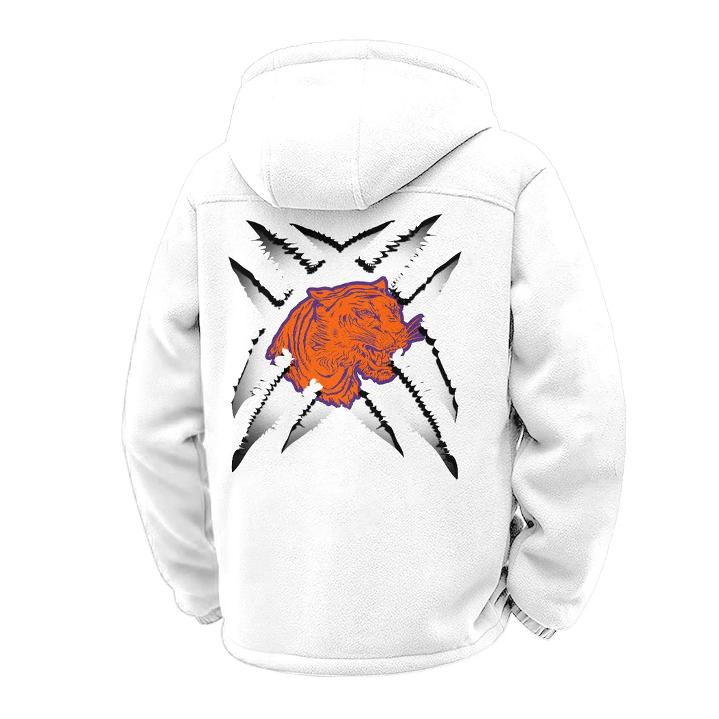 Death Valley Winter Fleece Jacket, Heavyweight Plush Fleece HVN1454CT - White - Image 3