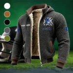 The Duke Pride Fleece-Lined Hooded Jacket, Thermal Core Fleece Jacket HVN1454DB - Grey