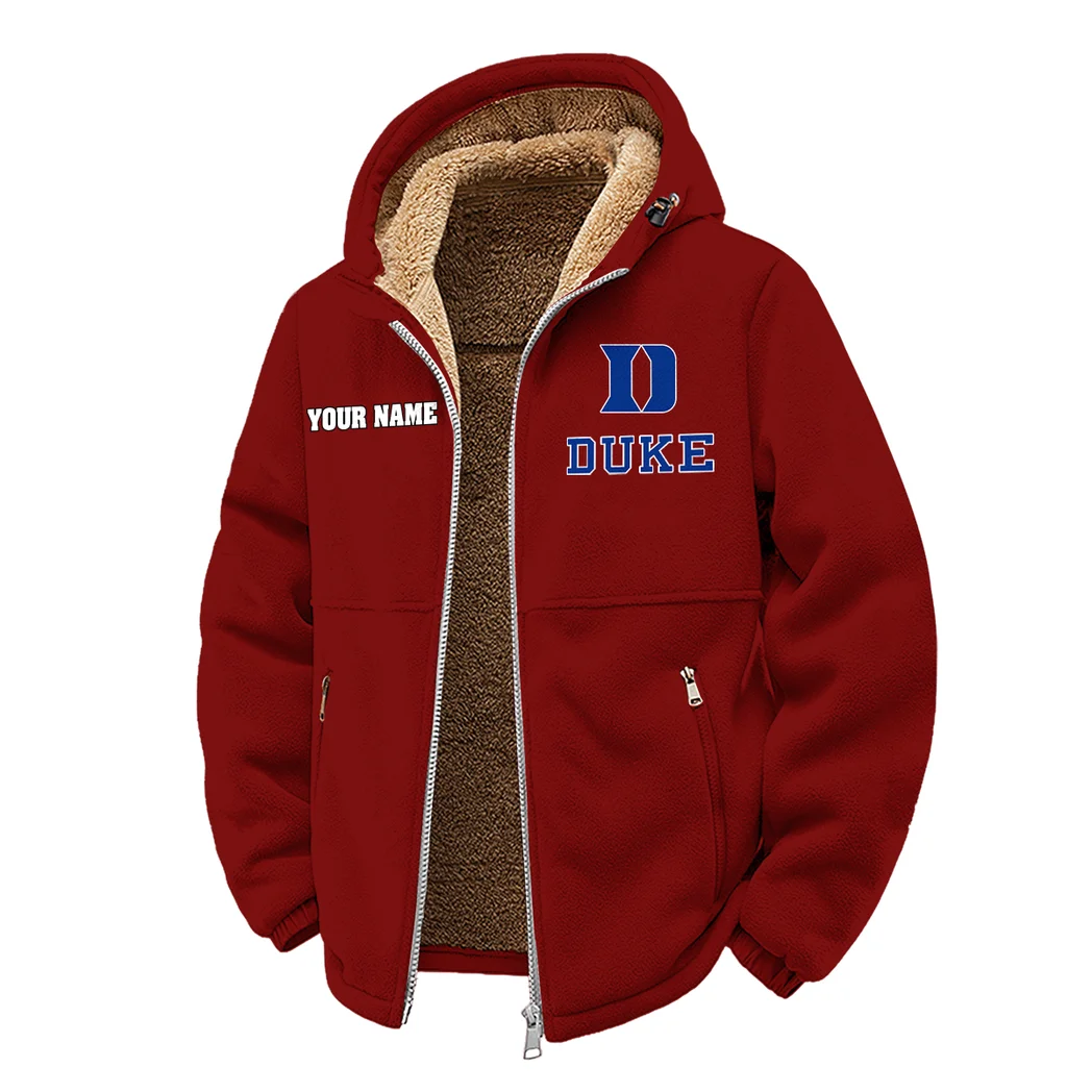 The Duke Pride Winter Fleece Jacket, Brushed Interior Winter Fleece HVN1454DB - Wine - Image 2