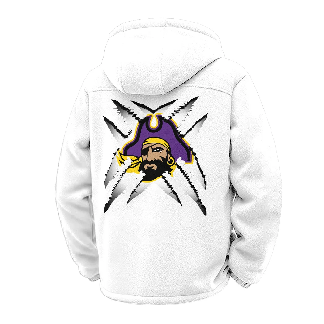 The Pirate Spirit Winter Fleece Jacket, Luxe Microfleece Pullover HVN1454EC - White - Image 3