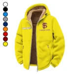 The Seminole Power Winter Fleece Jacket, Warm Core Loft Fleece HVN1454FS - Yellow