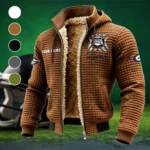 The Georgia Force Fleece-Lined Hooded Jacket, Premium Bonded Fleece Jacket HVN1454GB - brown