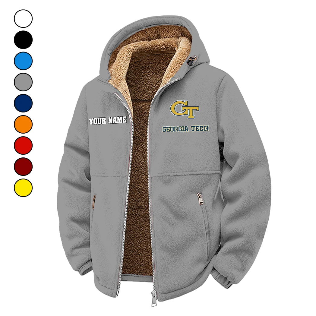 The Wreck Winter Fleece Jacket, Sherpa Lined Winter Fleece HVN1454GT - Grey