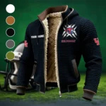 The Cougars Fleece-Lined Hooded Jacket, Warmth-Lock Fleece-Lined Zip HVN1454HC - Black