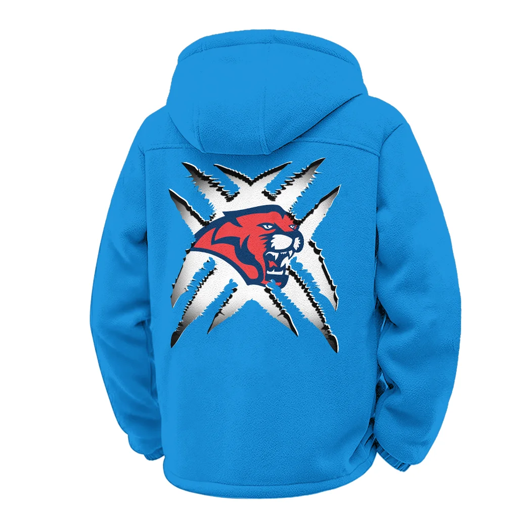 The Cougars Winter Fleece Jacket, Thermal Winter Fleece HVN1454HC - cyan - Image 3