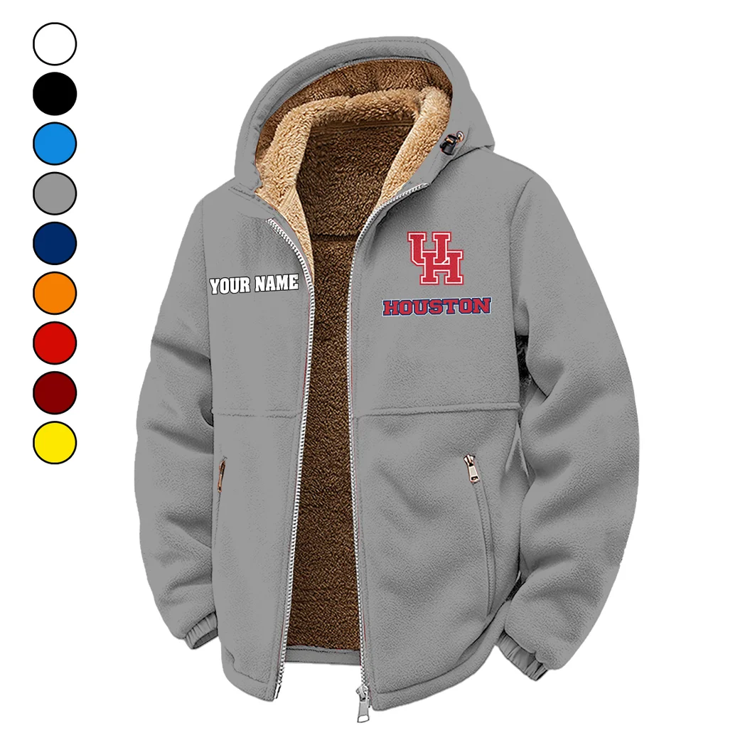 The Cougars Winter Fleece Jacket, Thermal Winter Fleece HVN1454HC - Grey