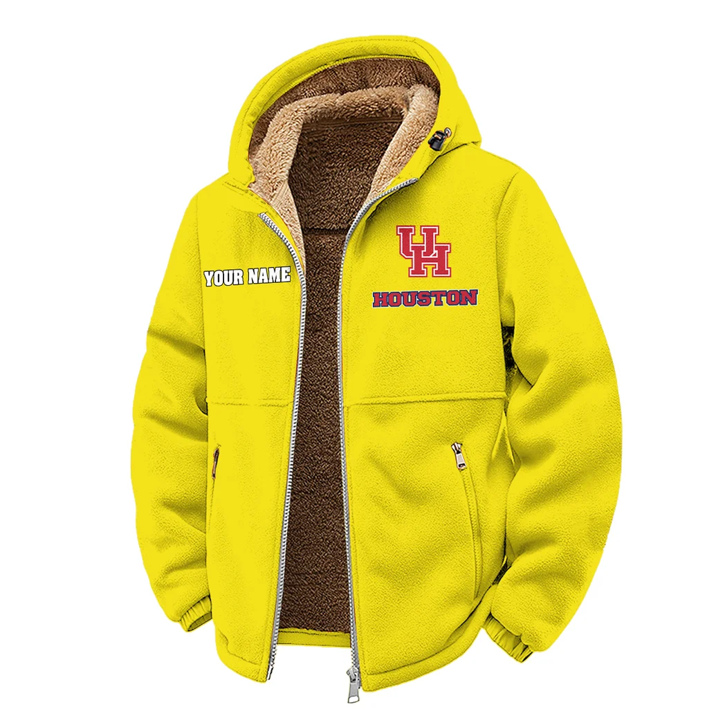The Cougars Winter Fleece Jacket, Thermal Winter Fleece HVN1454HC - Yellow - Image 2