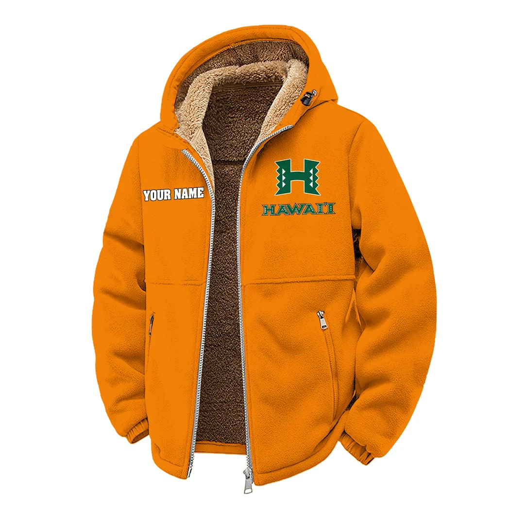 The Island Elite Winter Fleece Jacket, Arctic Expedition Fleece HVN1454HR - Orange - Image 2